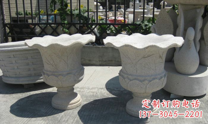 烟台大理石花盆雕塑