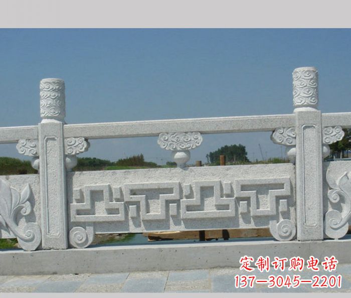 烟台公园景观大理石栏板雕塑