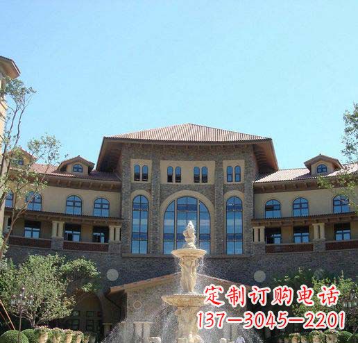 烟台定制欧式古典喷泉大理石雕塑