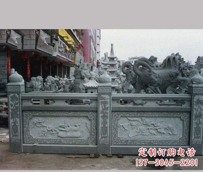 烟台公园景观仿古石栏板 (4)