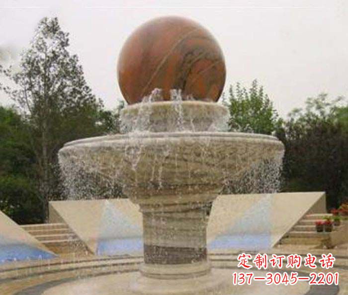 烟台精致禅意风水球雕塑