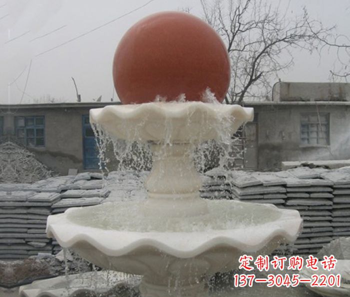 烟台精美风水球石雕