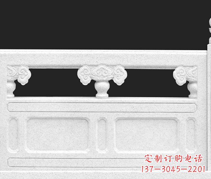 烟台公园景观汉白玉石雕栏板 (3)