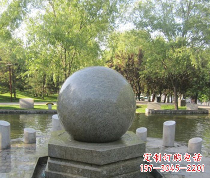 烟台悠久象征——精致风水球石雕