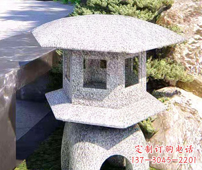 烟台石头雕塑灯——点亮公园之美