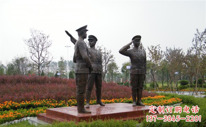 烟台金属警察雕塑——荣耀守护社会治安!