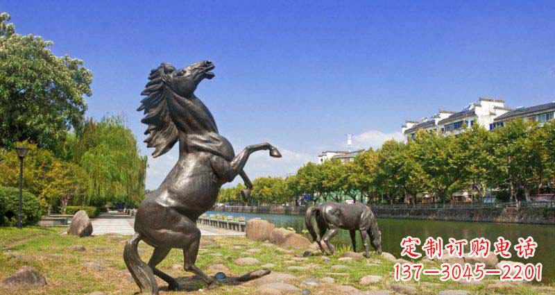 烟台中领雕塑精美动物铜雕
