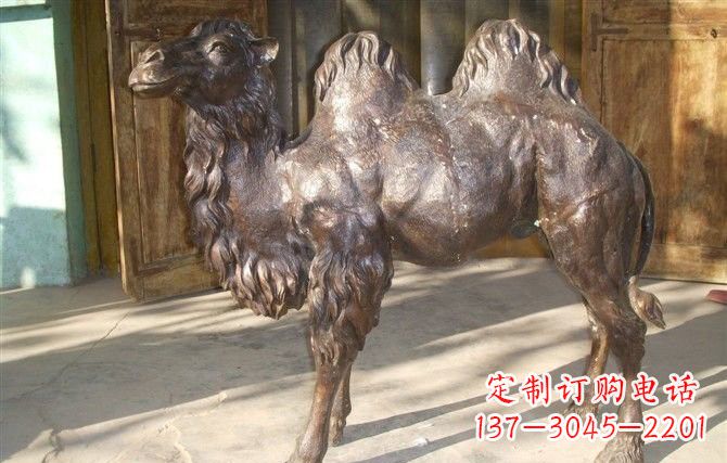 烟台公园骆驼铜雕222