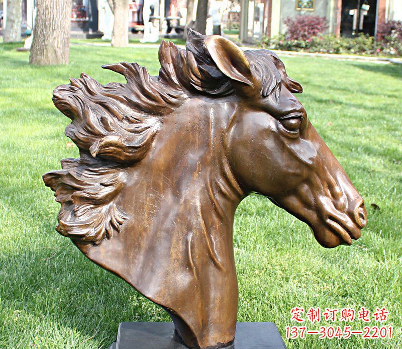 烟台马头铜雕工艺品