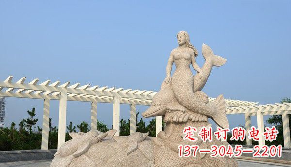 烟台中领雕塑 | 精致海豚雕塑