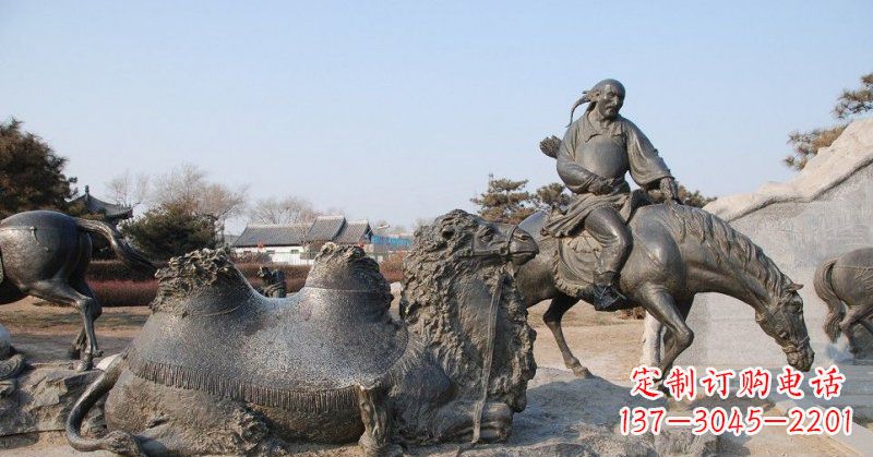 烟台精致古典 骑马雕塑