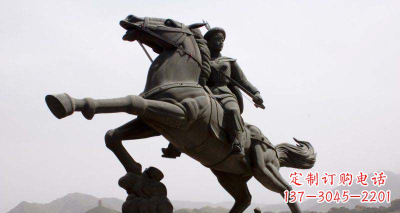 烟台西方风格骑马雕塑