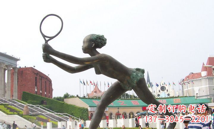 烟台精致羽毛球铜雕