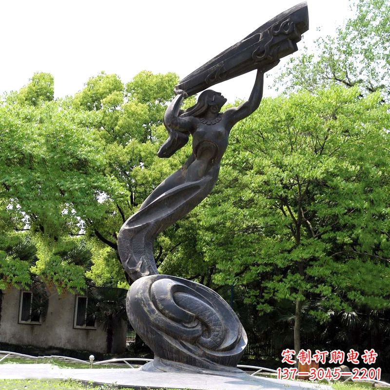 烟台精致精美的女娲补天雕塑