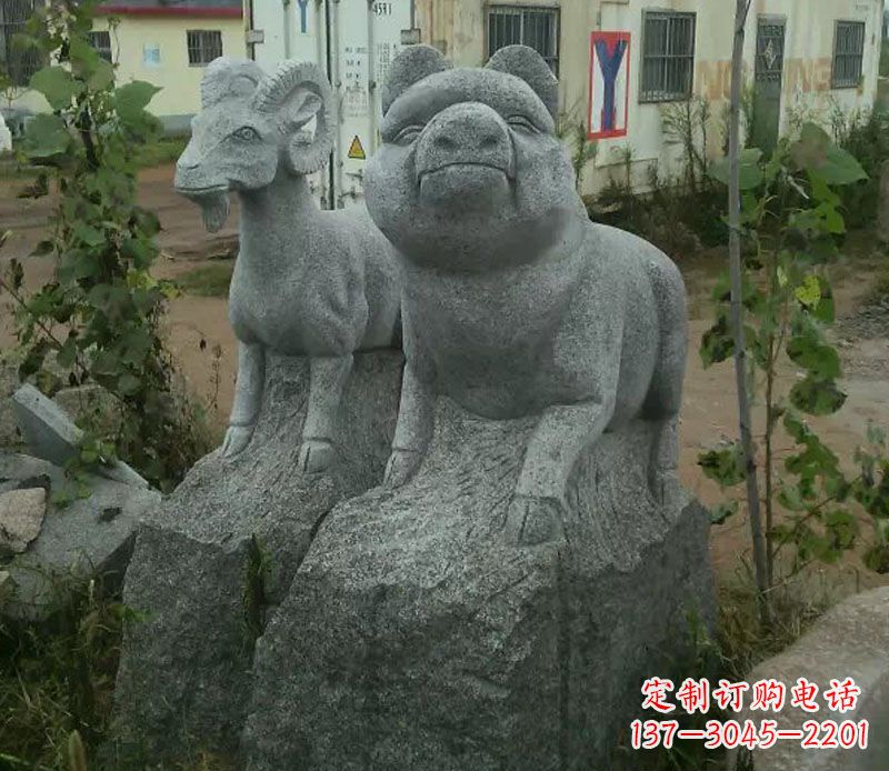 烟台优质动物猪石雕
