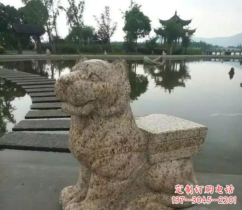 烟台中领雕塑—十二生肖石虎雕塑