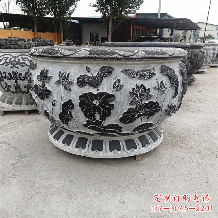 烟台精美石雕水缸——雕刻您的艺术一生