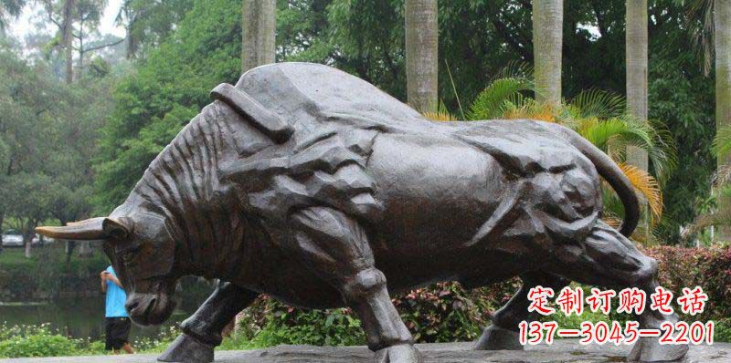 烟台拓荒牛精美铜雕