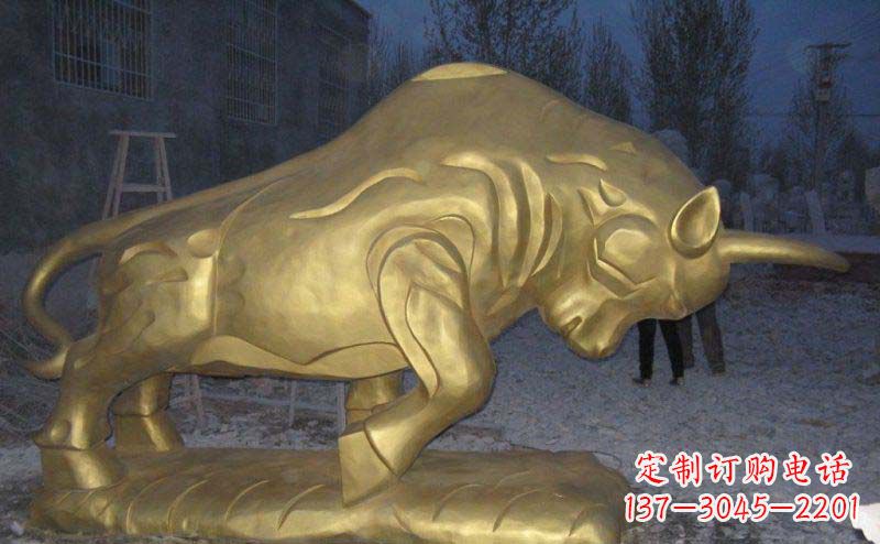 烟台拓荒牛铜雕—瑰丽壮观的动物雕塑
