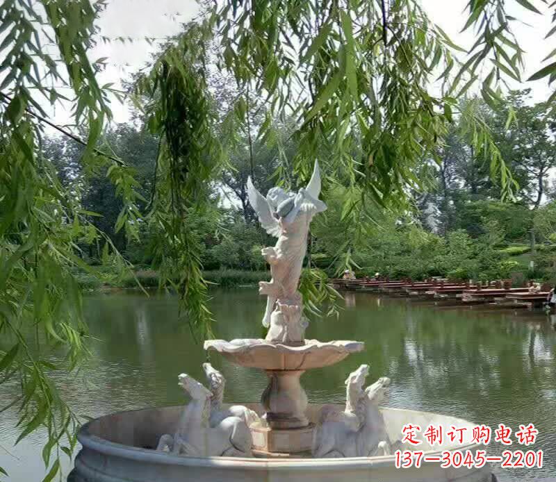 烟台公园天使景观石雕