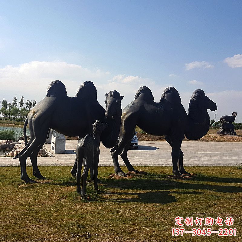 烟台铜骆驼雕塑,精致景观装饰