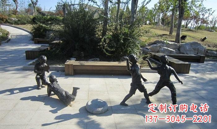 烟台精美铜制儿童雕塑