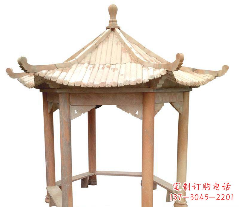 烟台精美六角凉亭雕塑