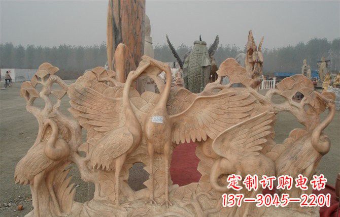 烟台精美仙鹤雕塑