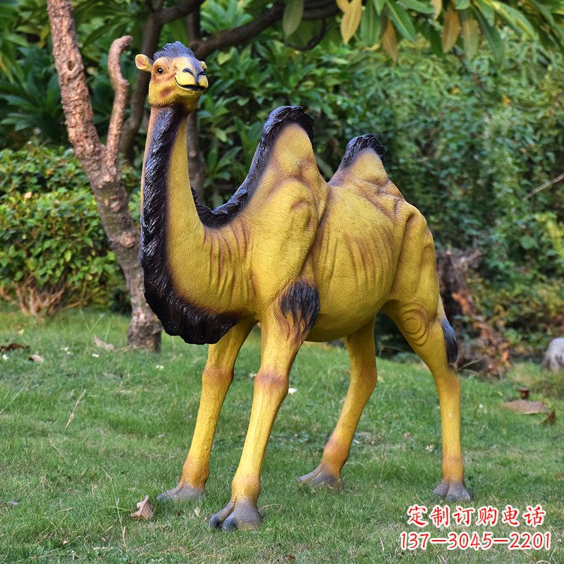 烟台骆驼雕塑精美而有趣的定制装饰品