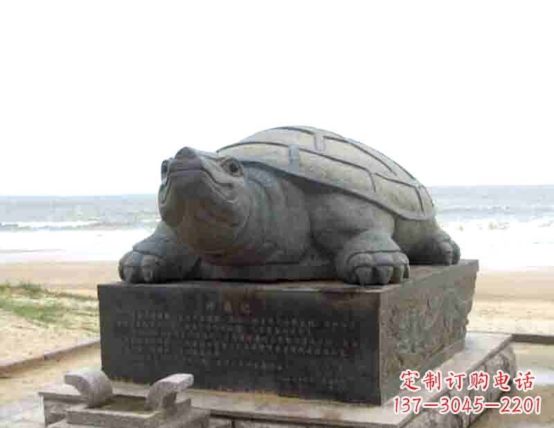 烟台公园园林广场乌龟动物铜雕