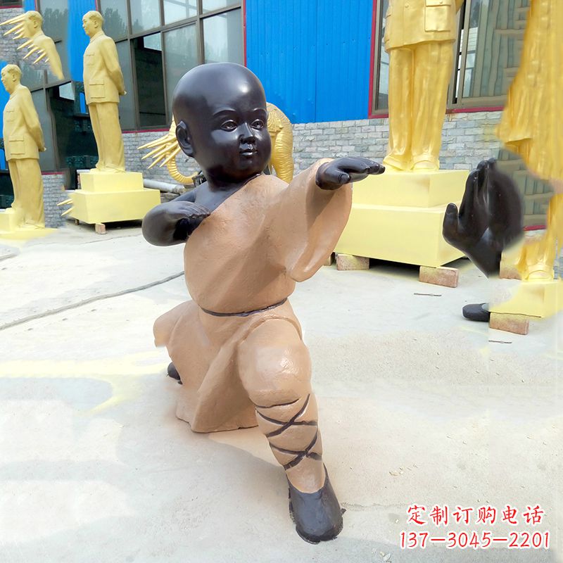 烟台功夫小和尚雕塑