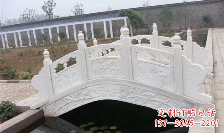 烟台精美雕刻的拱桥石雕户外摆件,装点您的园林景观
