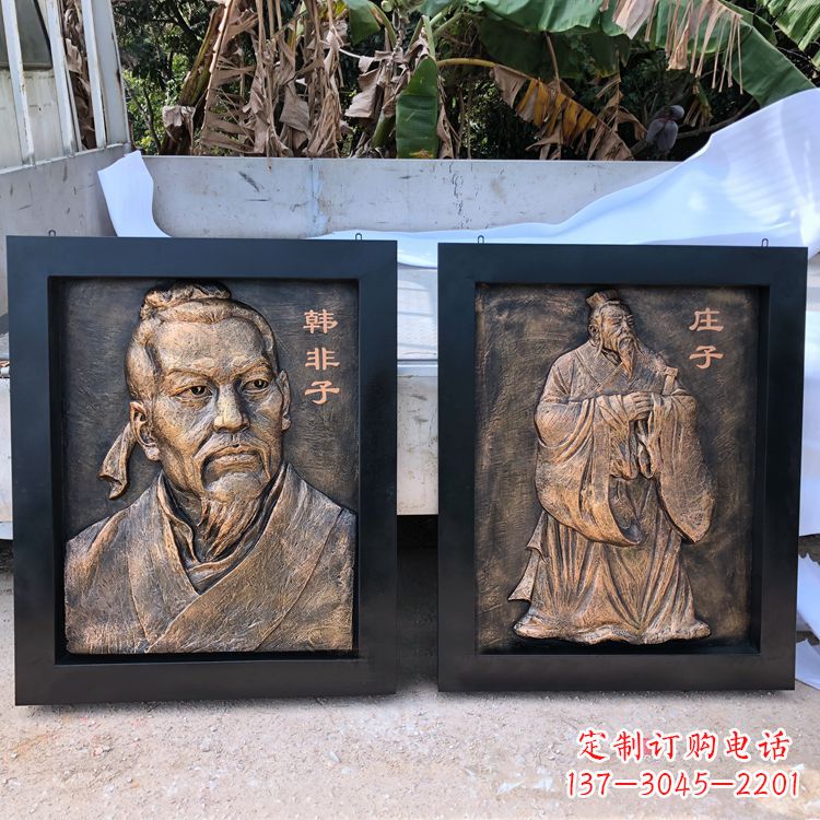 烟台中领雕塑专业的古代历史名人头像雕塑定制