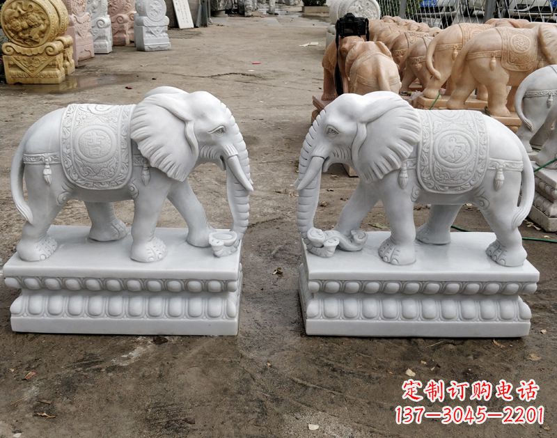 烟台传统古老工艺大象雕塑