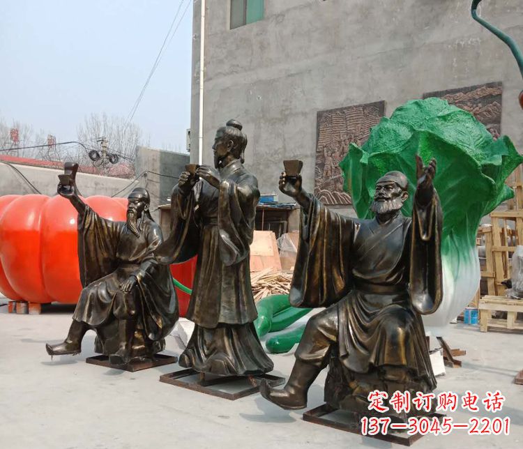 烟台浓缩古代江湖英雄——名人雕塑