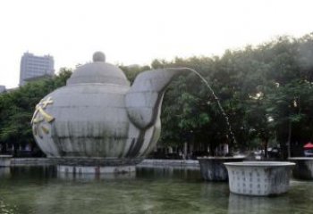 烟台精致雕塑茶壶石雕