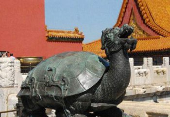 烟台精美铜雕龙龟，给你公园独特色彩