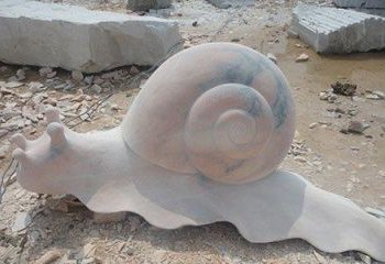 烟台真实大小的蜗牛石雕