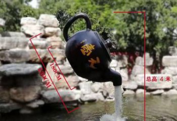 烟台玻璃钢仿真茶壶雕塑