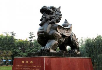 烟台独角兽雕塑，释放公正之美