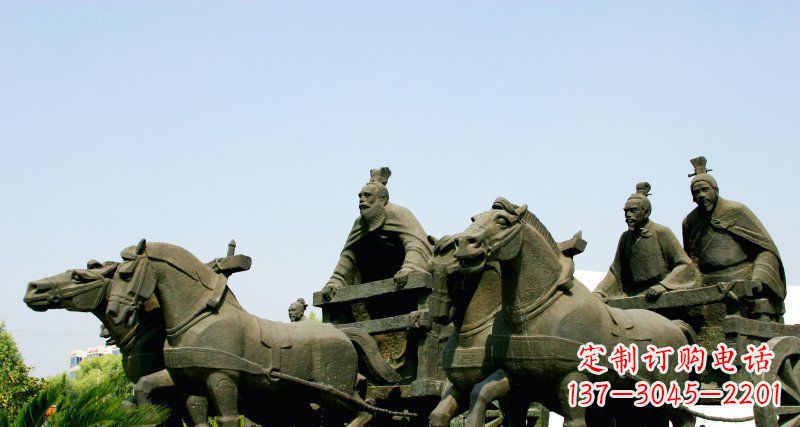 烟台中领雕塑--尊贵马车雕塑