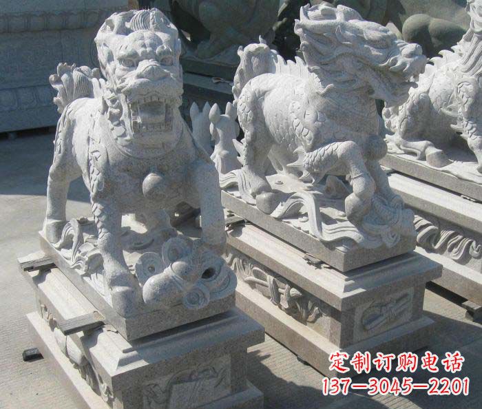 烟台优质古代神兽麒麟石雕