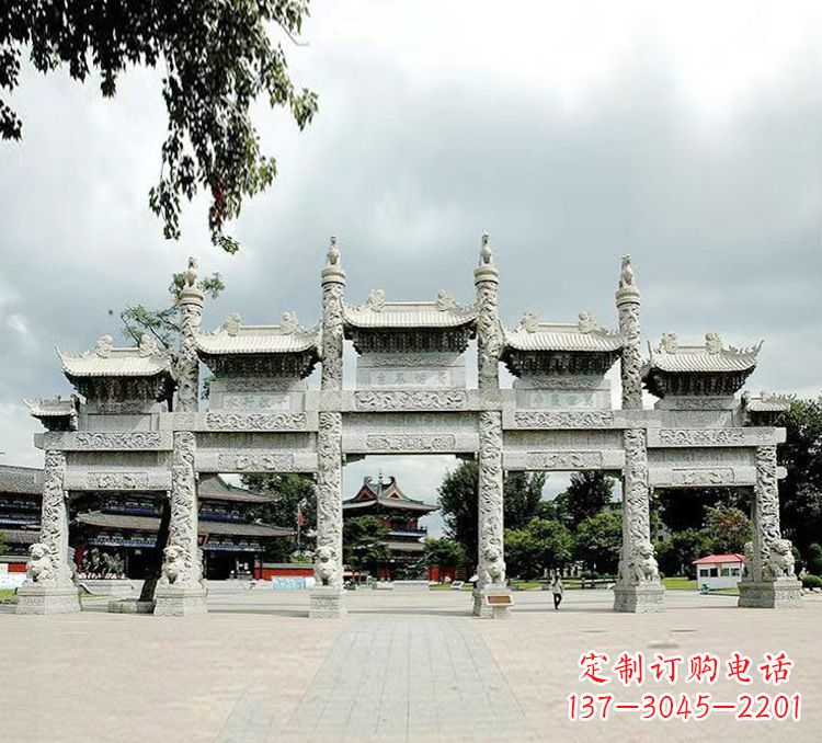 烟台古代石牌坊雕塑