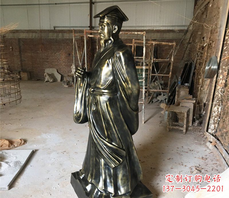 烟台千古经典——代表古代艺术审美的王羲之雕塑
