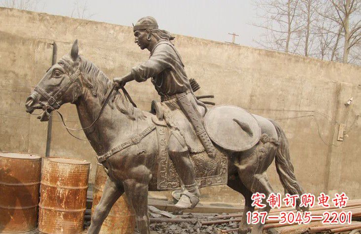 烟台古代战马铜雕塑,为您定制灵动雄壮的艺术品