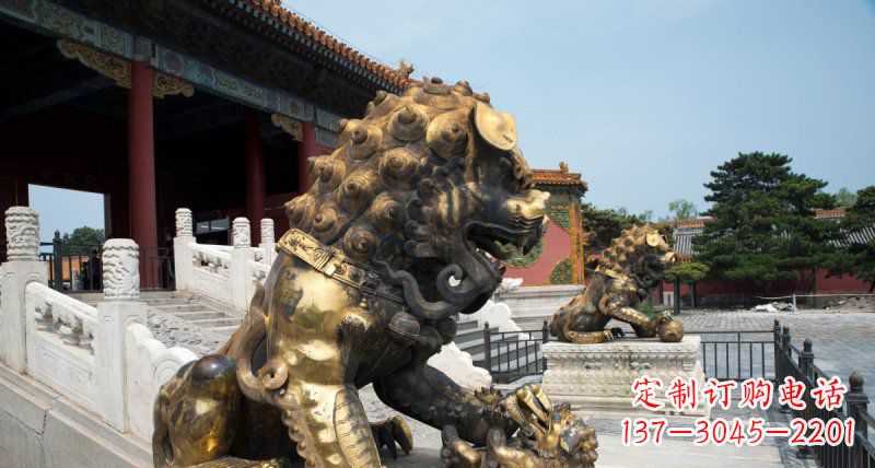 烟台黄铜狮子雕塑——象征着永恒的力量