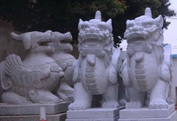 烟台古典独角兽石雕