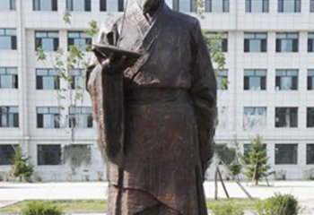 烟台传承古代珍贵文化—祖冲之铜雕塑