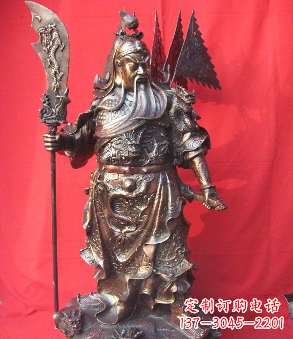 烟台中领雕塑:以关公雕塑打造您的定制之作