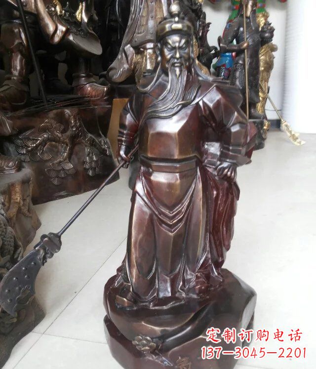 烟台中领雕塑&关公铜雕